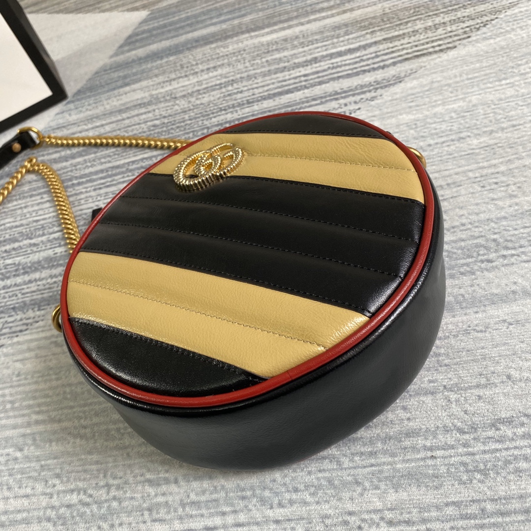 Gucci GG Marmont Mini Round Shoulder Bag 550154